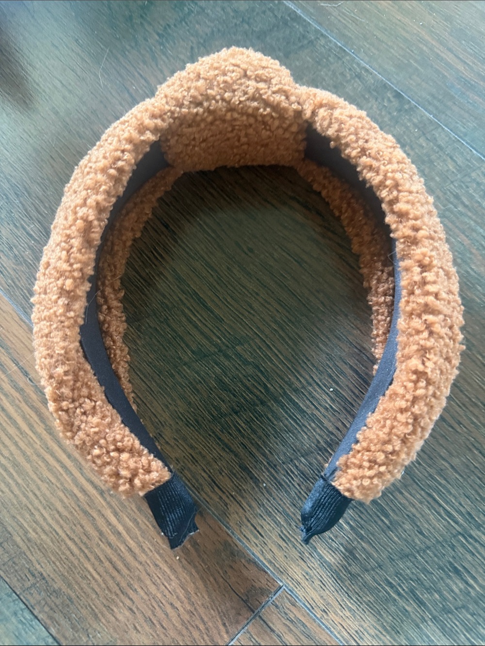 Cozy Teddy Sherpa Headband in Camel